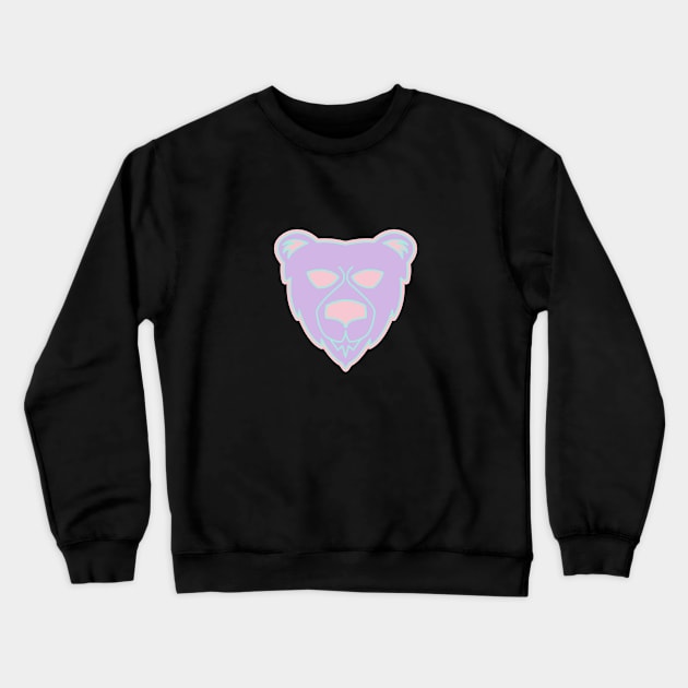 Pastel bear head Crewneck Sweatshirt by The Smudge